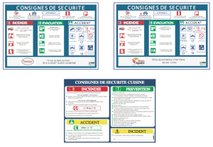 Nos consignes de sécurité